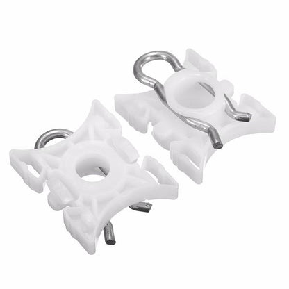 Pair White Window Lift Regulator Slider Clips #51321938884 For BMW 3 Series E36 E92 E93