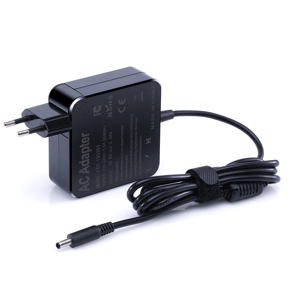 Fothwin Laptop AC Power Adapter Laptop Charger 19.5V 3.34A 65W EU Plug 4.5*3.0mm Notebook Charger For Dell