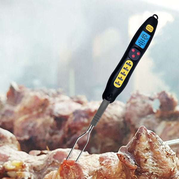 KCH-205 Digital Food Thermometer Electric Wireless Meat Thermometer Kitchen Cooking Thermometer BBQ Stainless Fork Probe