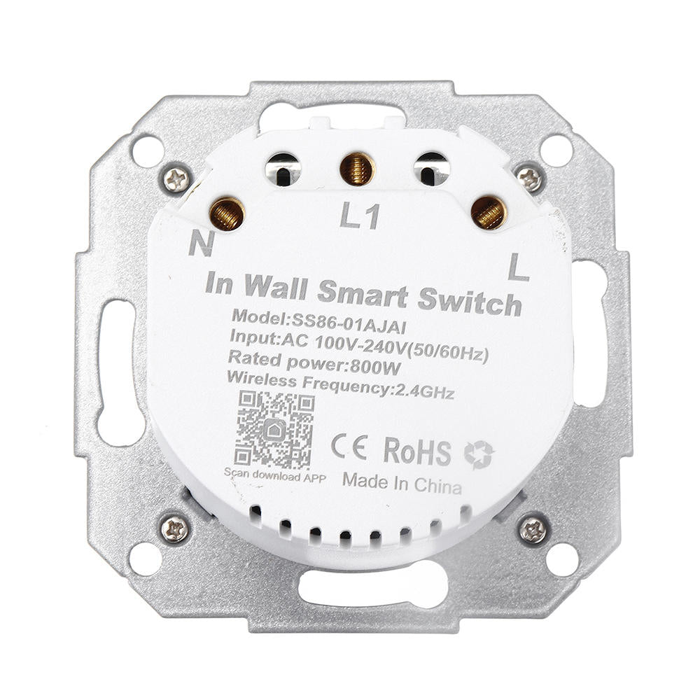 WiFi Smart Light Wall Switch Socket Outlet + 1 Gang Push Button Switch DE EU Smart Life Tuya Wireless Remote Control Work with Alexa Google Home