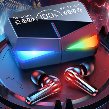 Bakeey M28 TWS Gaming Earbuds bluetooth 5.1 In Ear Headphones TWS Stereo Earphones with Mic 2000mAh RGB Charging Case