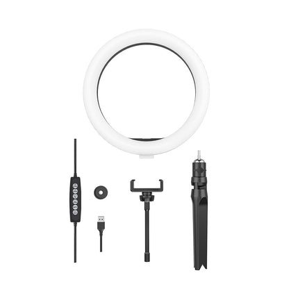 BlitzWolf BW-SL5 10inch RGB LED Ring Light Dimmable Selfie Ring Lamp for YouTube Tiktok Live Stream Makeup With Tripod Phone Holder