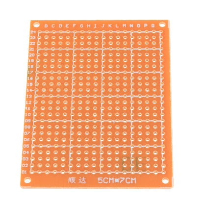 50pcs Universal PCB Board 5x7cm 2.54mm Hole Pitch DIY Prototype Paper Printed Circuit Board Panel Single Sided Board