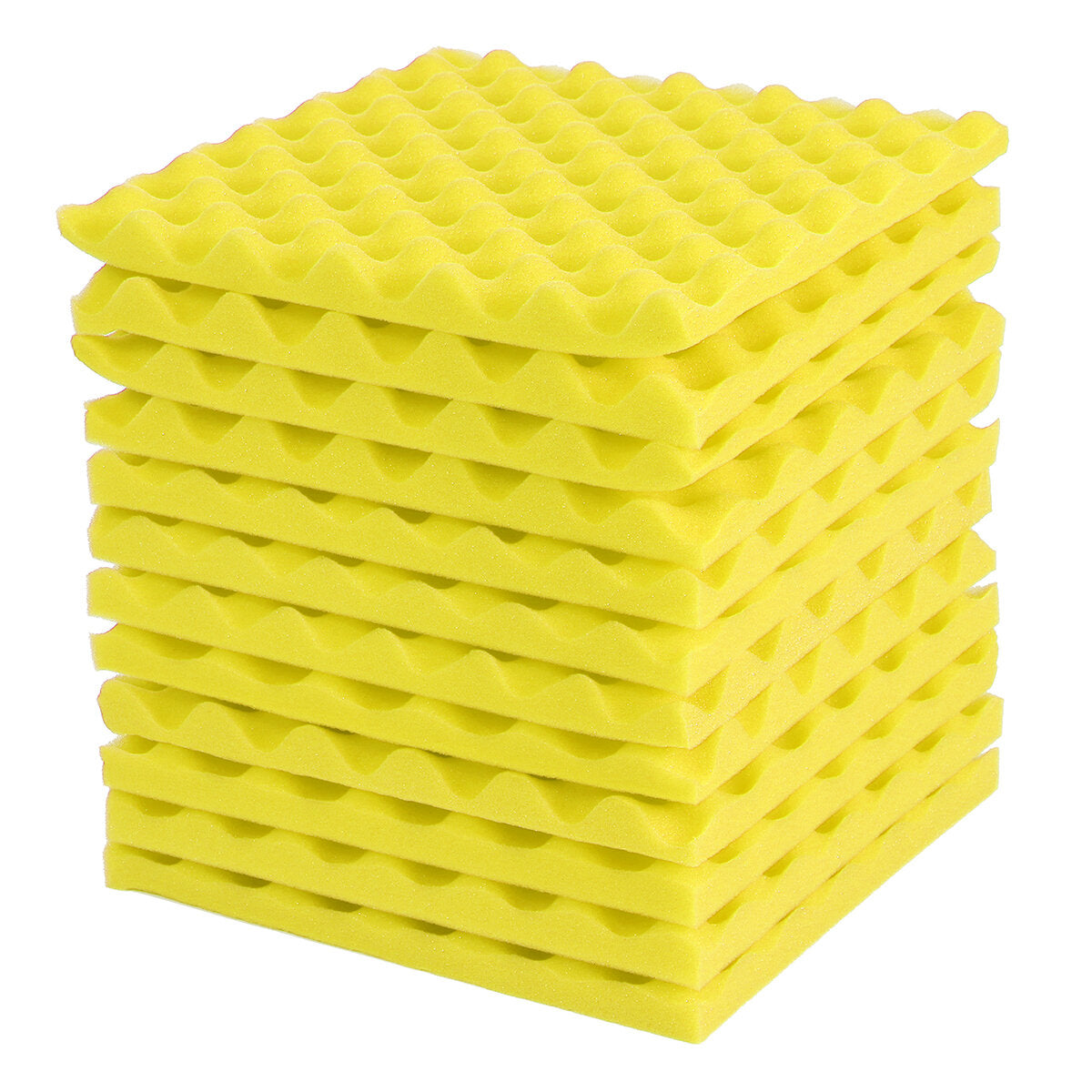 12Pcs Acoustic Soundproofing Studio Foam Tiles Sound-Proof Foam Tile Acoustic Studio Wedge Board Set