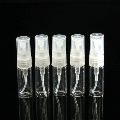 5pcs Atomizer Pump Glass Spray Bottle Perfume Bottle Empty Bottle 2/3/5/10ml