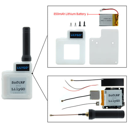LILYGO TTGO T-Echo SoftRF BME280 TEMP Pressure Sensor NRF52840 SX1262 868MHz Module LORA 1.54 E-Paper BLE