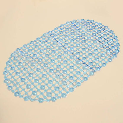 45x37cm PVC Anti Slip Floor Mat Bathroom Transparent Carpet With Strong Suction Cup