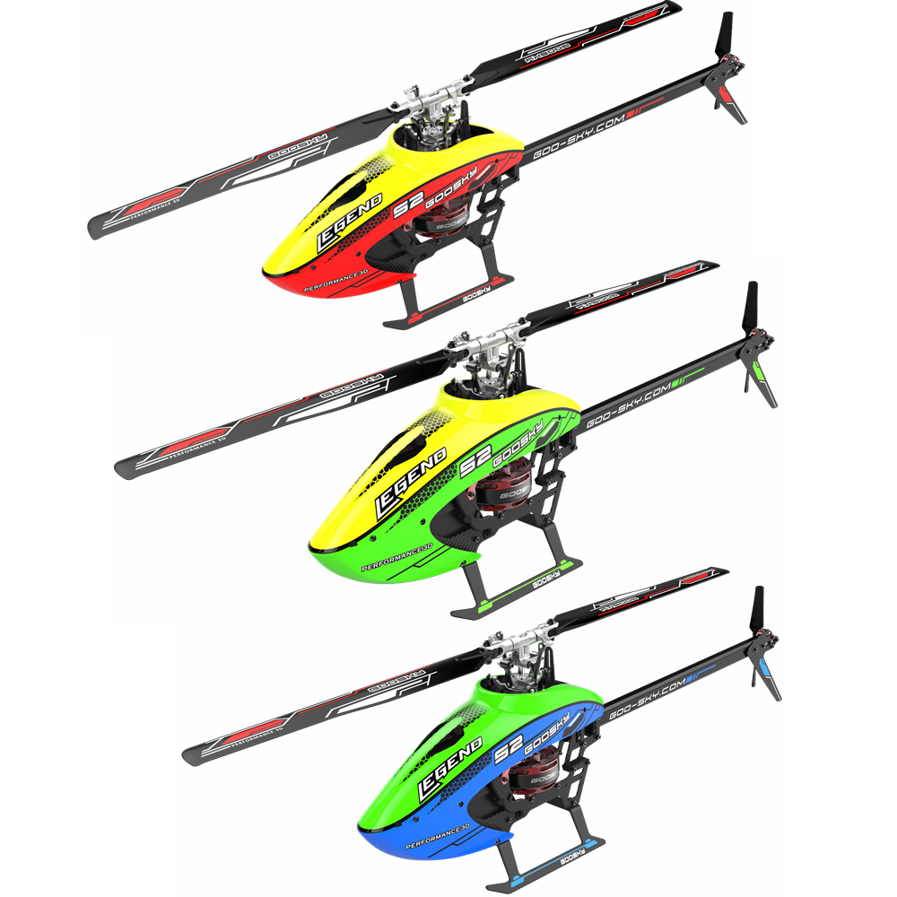GOOSKY S2 6CH 3D Aerobatic Dual Brushless Direct Drive Motor RC Helicopter RTF with GTS Flight Control System