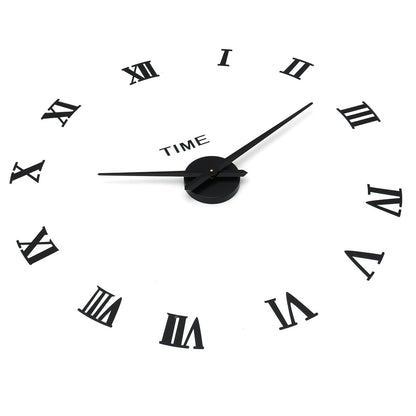 Digital Large 3D Wall Clock Acrylic Sticker DIY Home Room Clocks Decor Modern