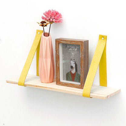 Hanging Wall Shelf Vintage Storage Floating Bookshelf Home Decorations