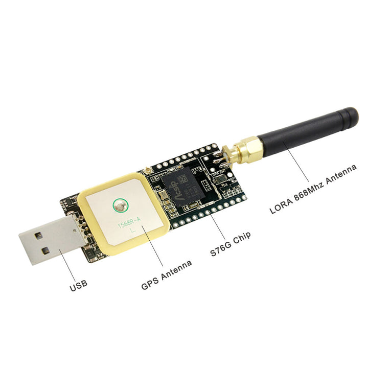 LILYGO&SoftRF TTGO T-Motion S76G Lora Chip LORA 868/915/923Mhz Antenna GPS Antenna USB Connector Development Board