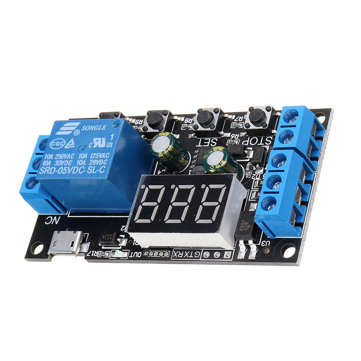5Pcs ZK-TD2 5V 12V 24V Time Delay Relay Module Trigger Cycle Timing Industrial Anti-overshoot Timer Relay