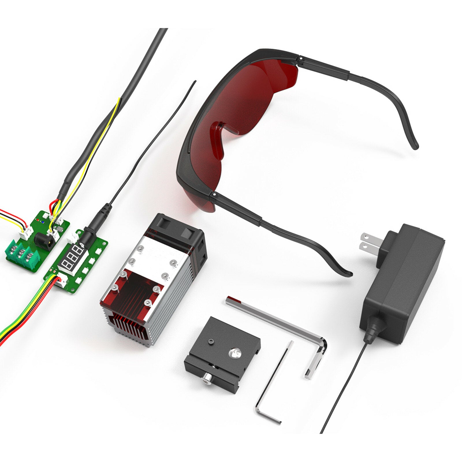 NEJE 40W Laser Module 11Pcs/Set NEJE Laser Module 2 In 1 Adjustable Variable Focus Lens and Fixed Focal Modified Laser Air Assist For Laser Engraver Machine Laser Cutter 3D Printer CNC Millling Banggood Banggood World Exclusive Premiere
