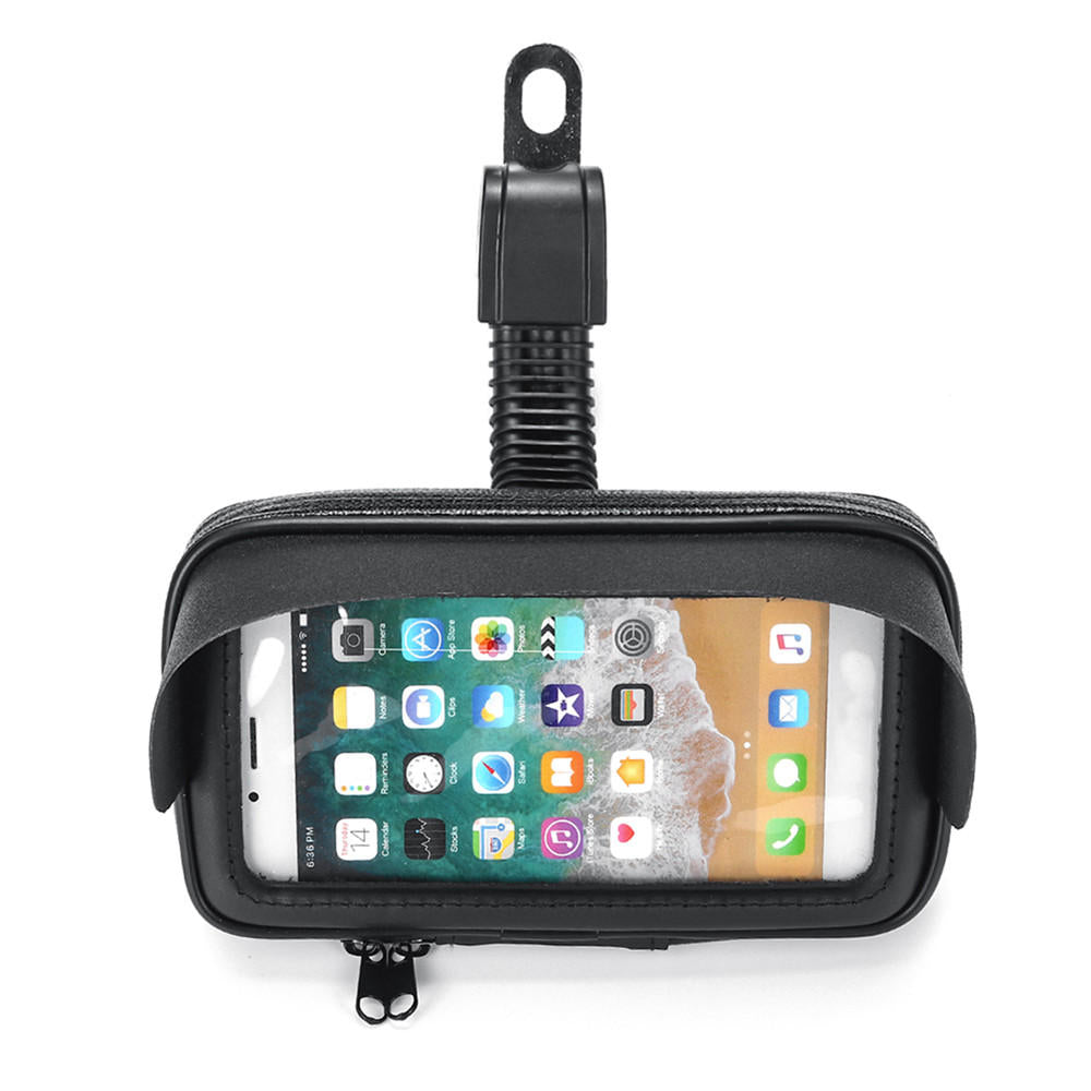 4.7'' Waterproof Sun Shade Anti-UV Cellphone GPS Holder Motorcycle Mount Case Bag