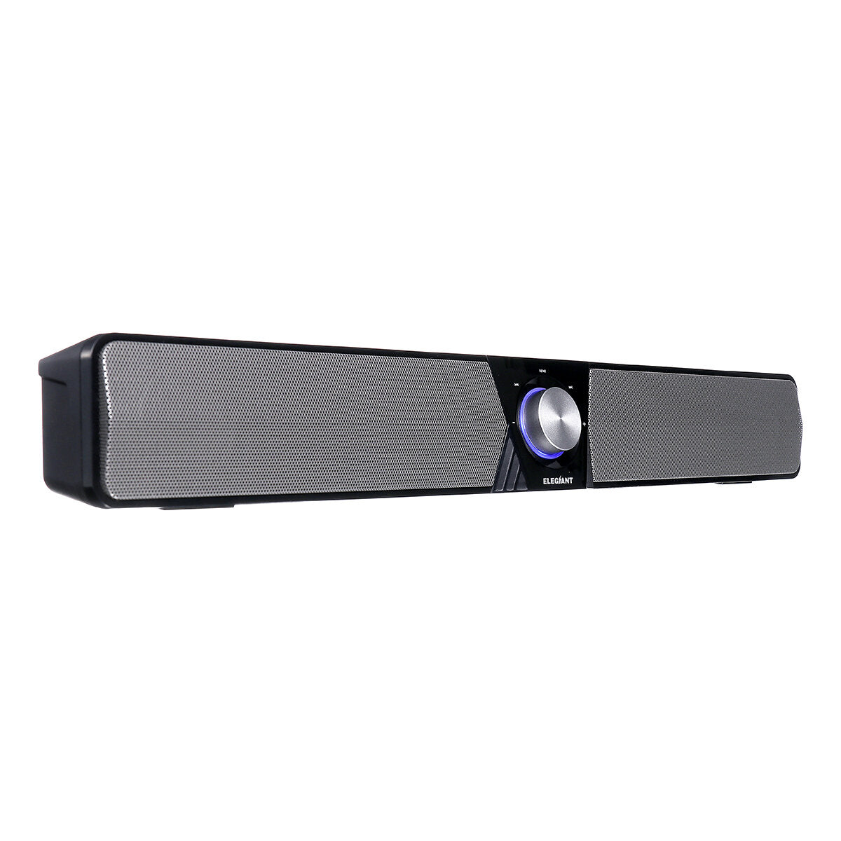 ELEGIANT SR500 bluetooth 5.0 Soundbar Speaker 20W Strong Bass Powerful Sound One-Button Control Modes Wired & Wireless Play for PC Cellphone Desktop Tablet Laptop TV